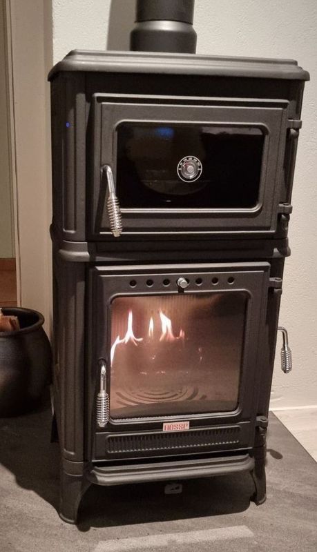 Vedkomfyr Modell 8010CK koketopp bakerovn 7kW lime green