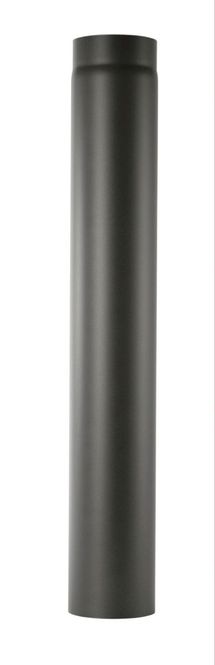 Main Image Ø150mm Peisrør rett 15 cm rett Sort - matt