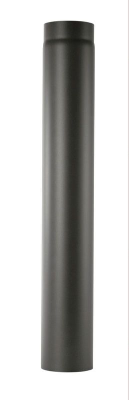 Ø150mm Peisrør rett 15 cm rett Sort - matt