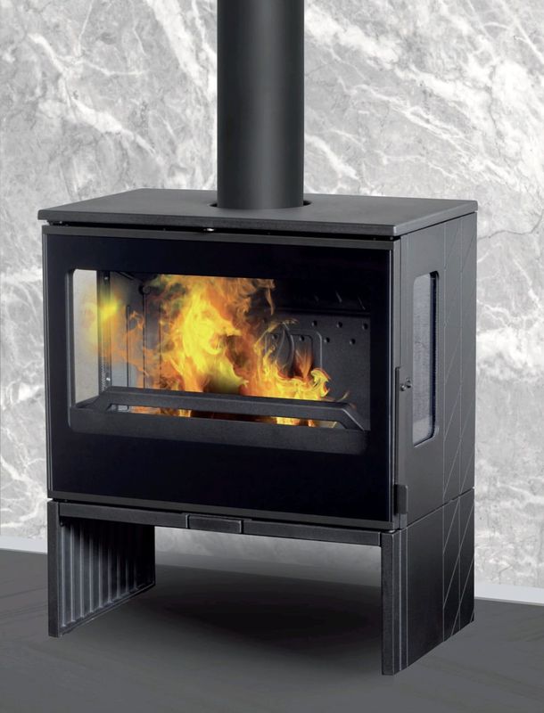 Peisovn Plamen Eco 12 kW støpejern emaljert