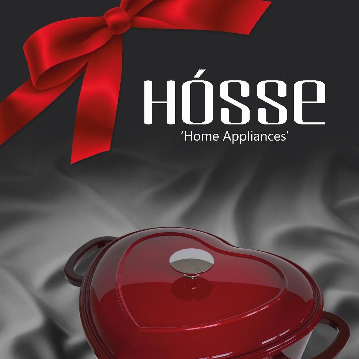 Støpejernsgryte hjerteformet 2 l